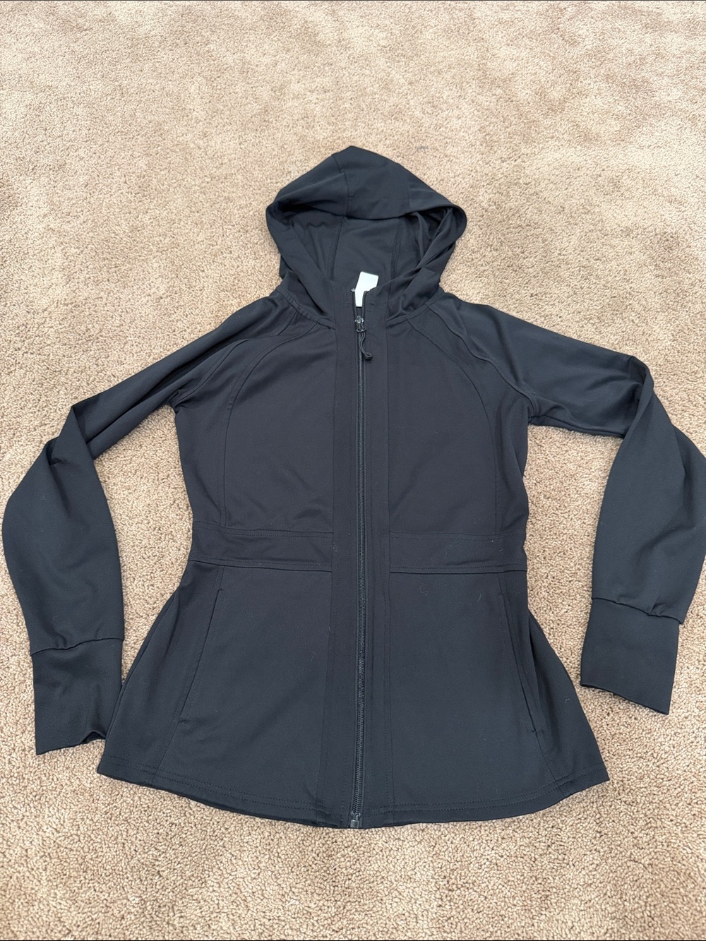 Reebok Black Hooded Utility Zip Jacket